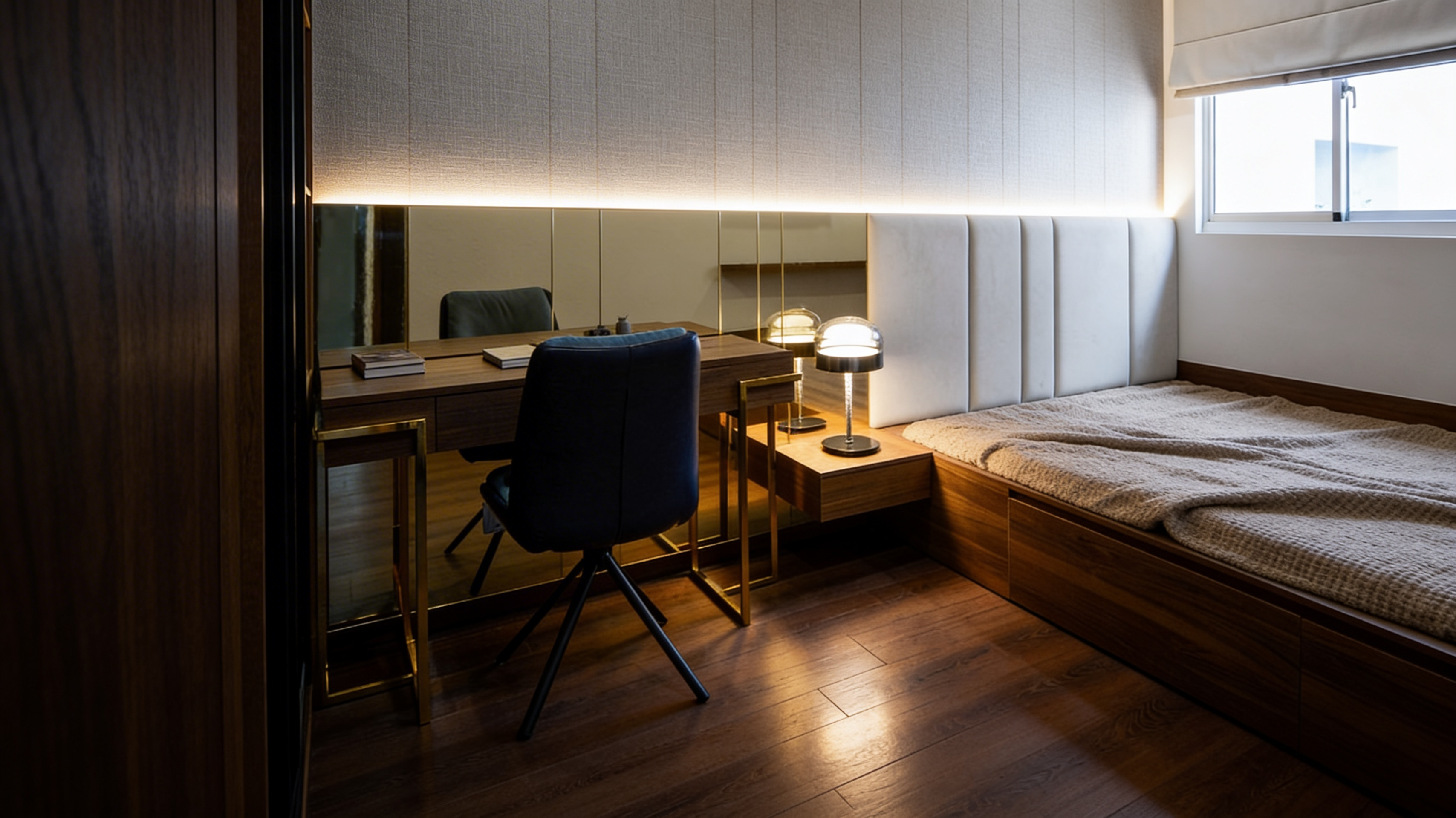 Cải tạo nội thất chung cư phòng ngủ hiện đại tối ưu không gian và ánh sáng