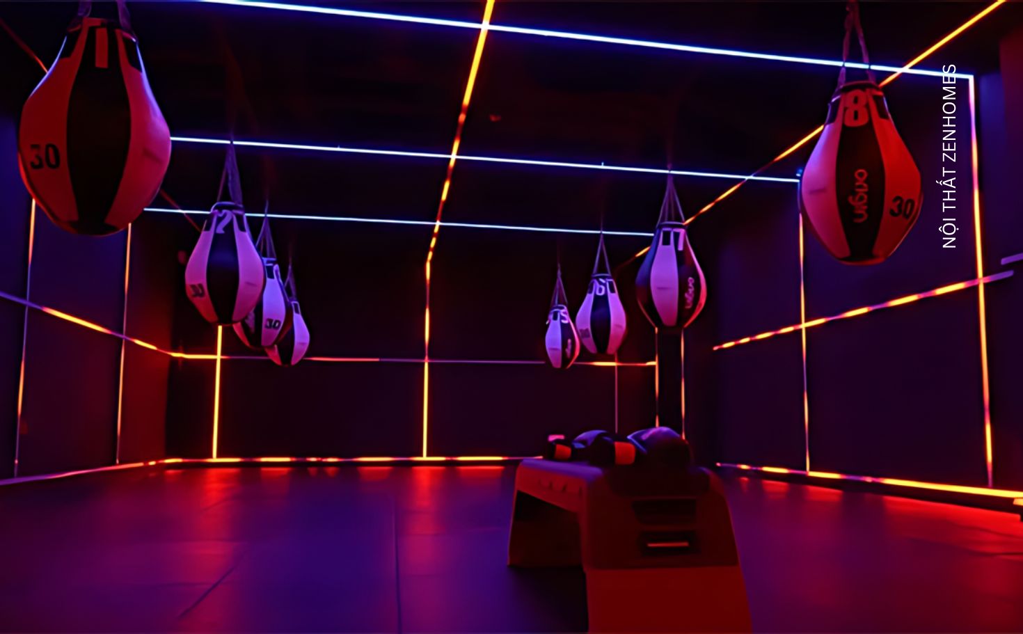 Đèn chiếu sáng phòng gym