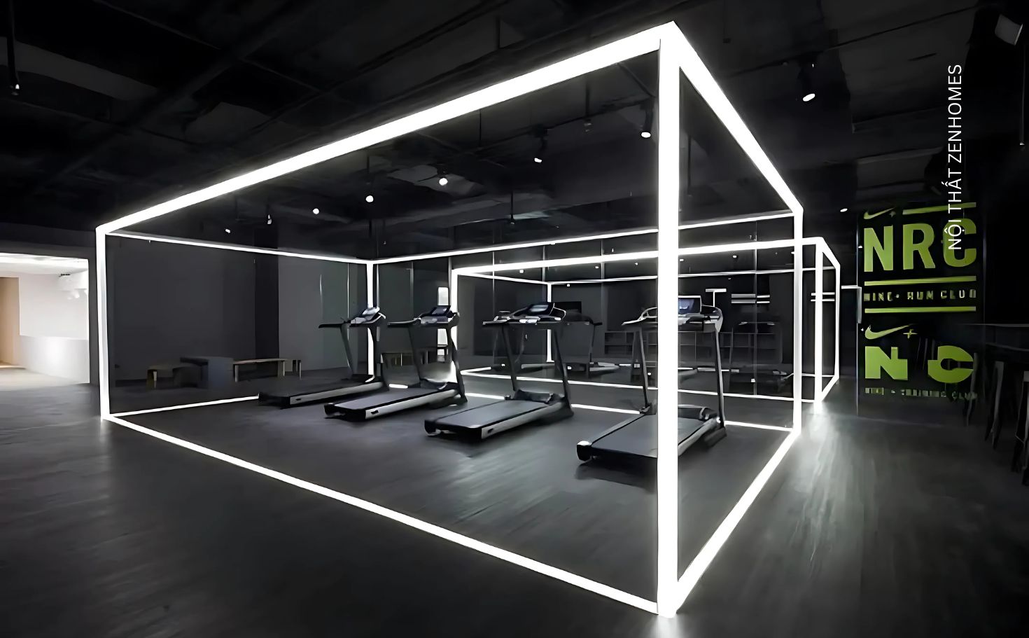 Đèn chiếu sáng phòng gym