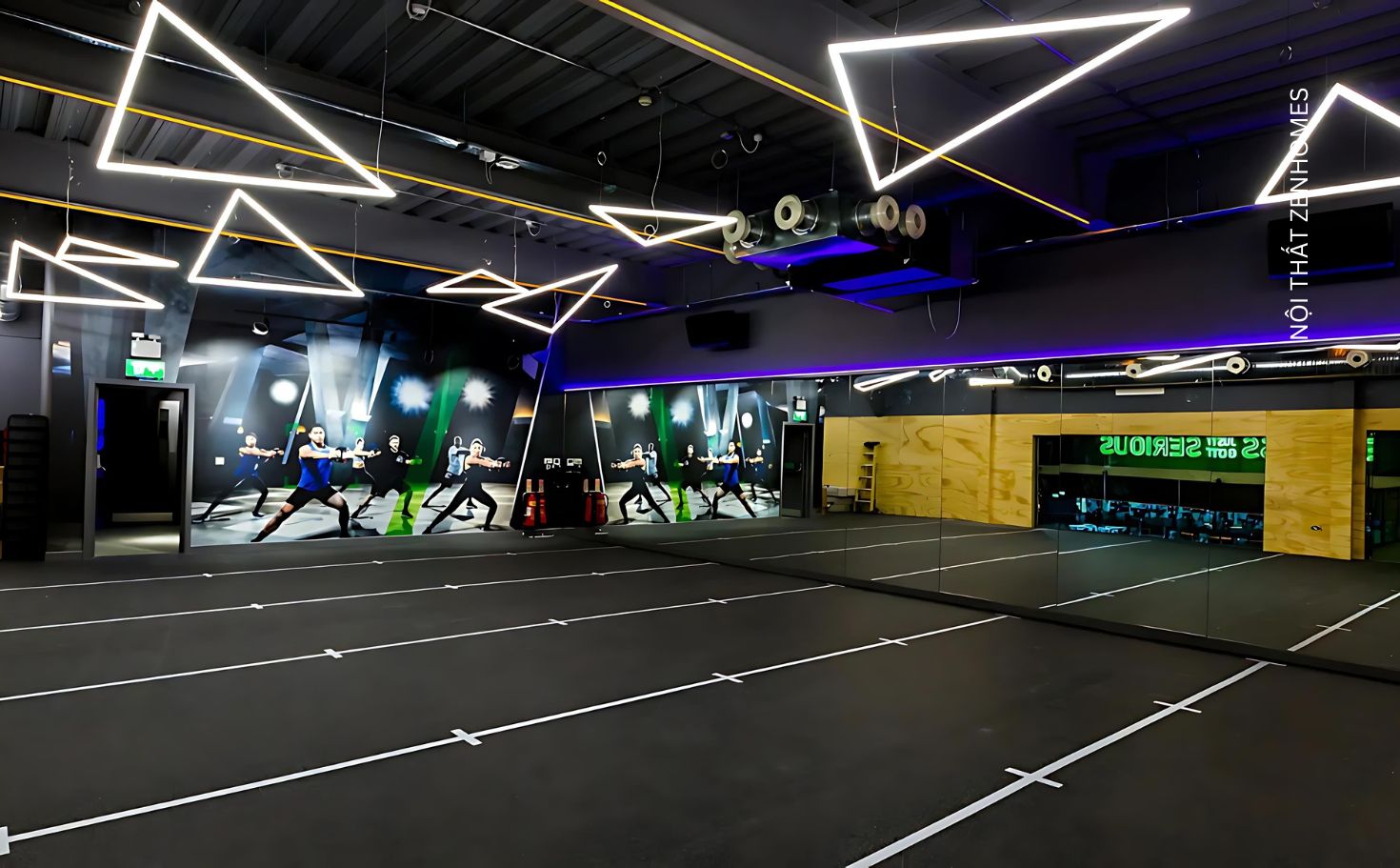 Đèn chiếu sáng phòng gym