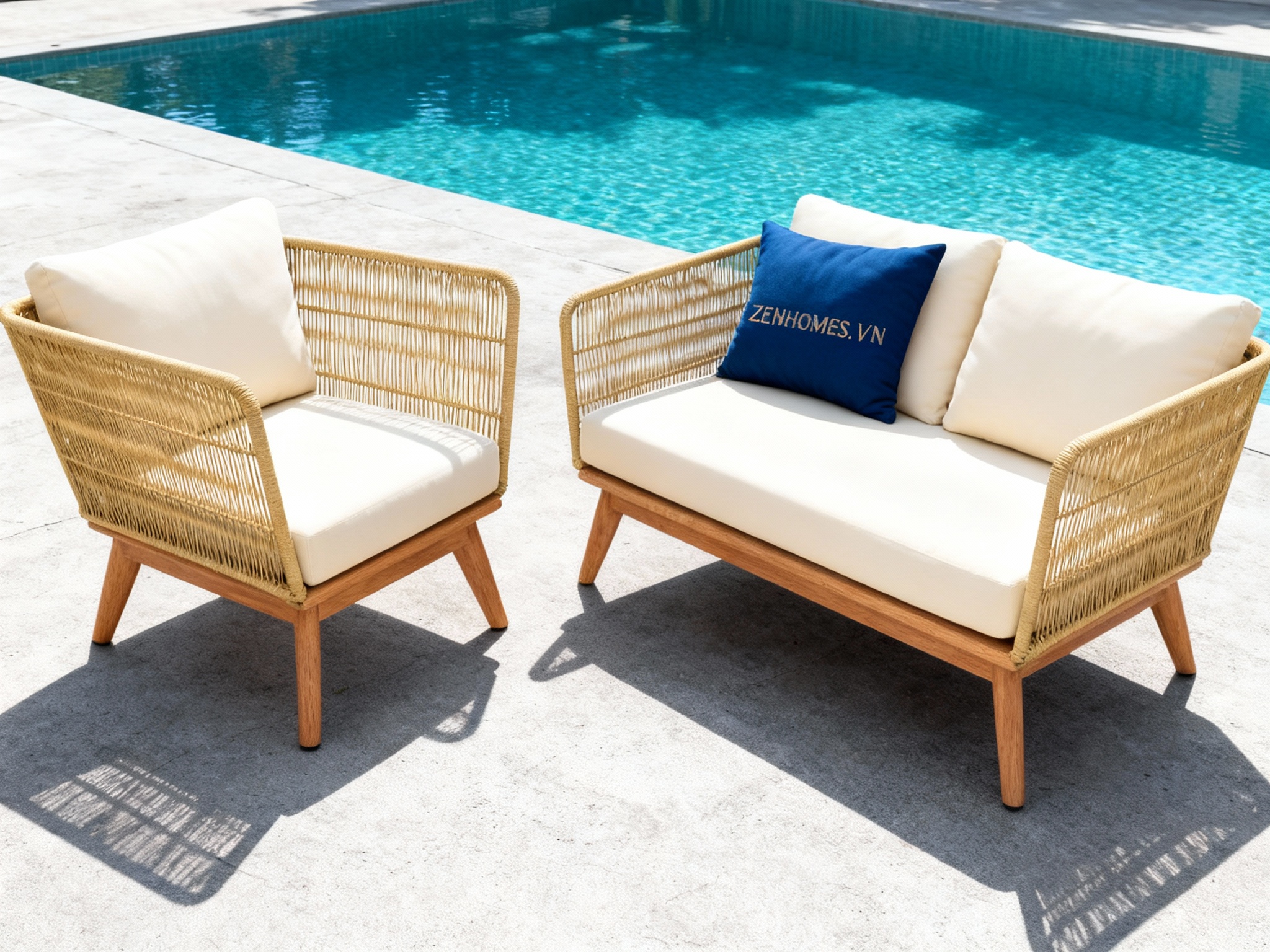 ghế nhựa sofa ngoài trời palm