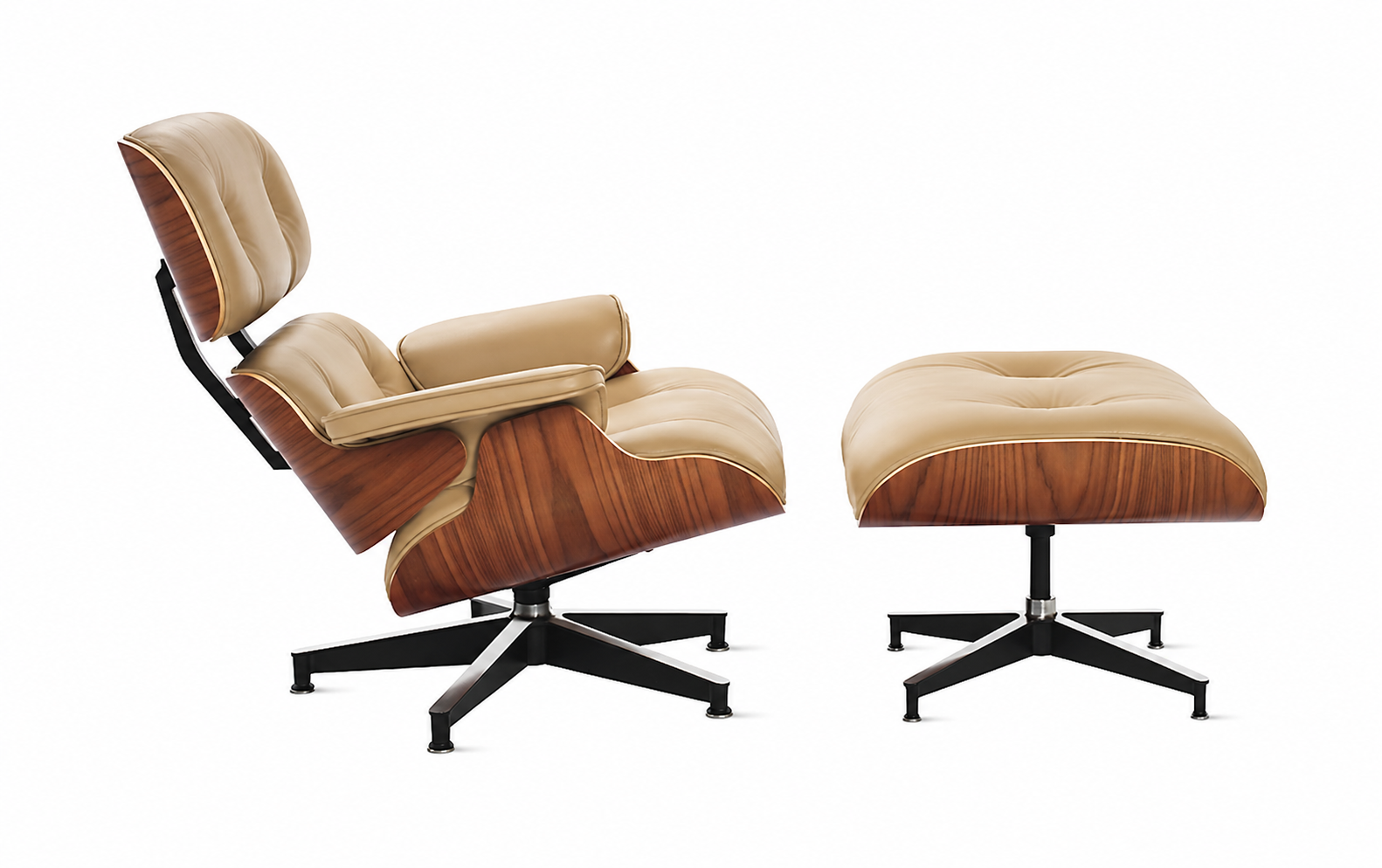 Ghế thư giãn Eames Lounge Ottoman cao cấp thiết kế sang trọng