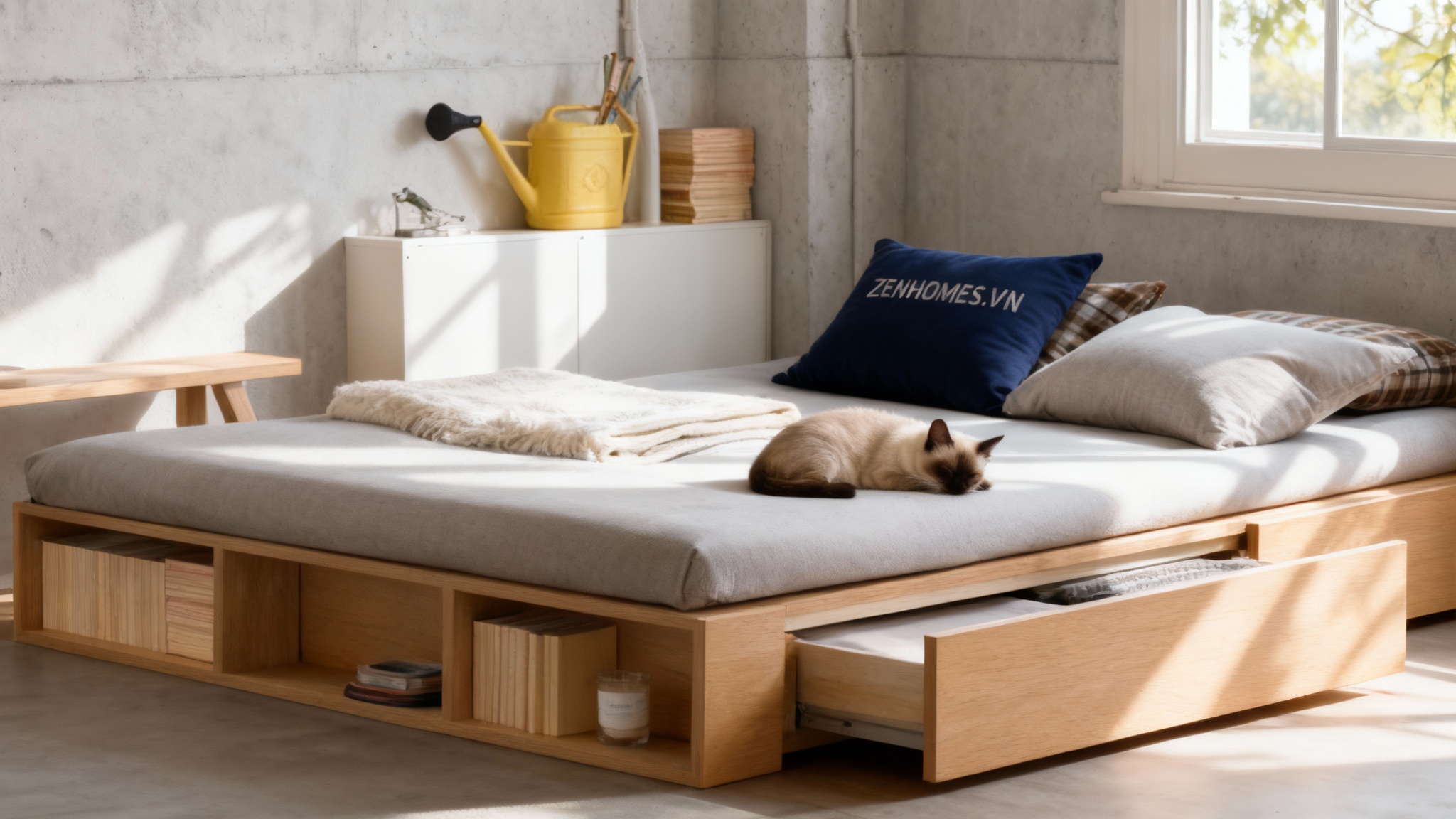 Giường bệt có ngăn kéo