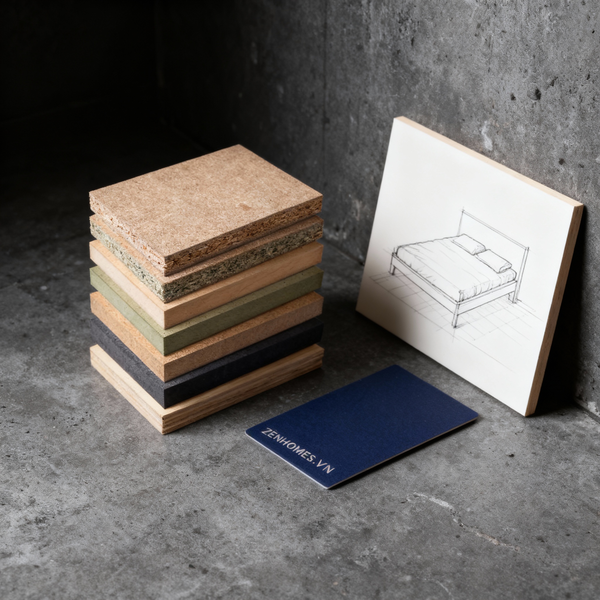 Giường bệt gỗ công nghiệp