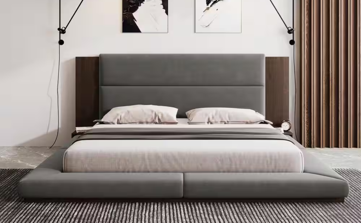 Giường bọc nệm hiện đại