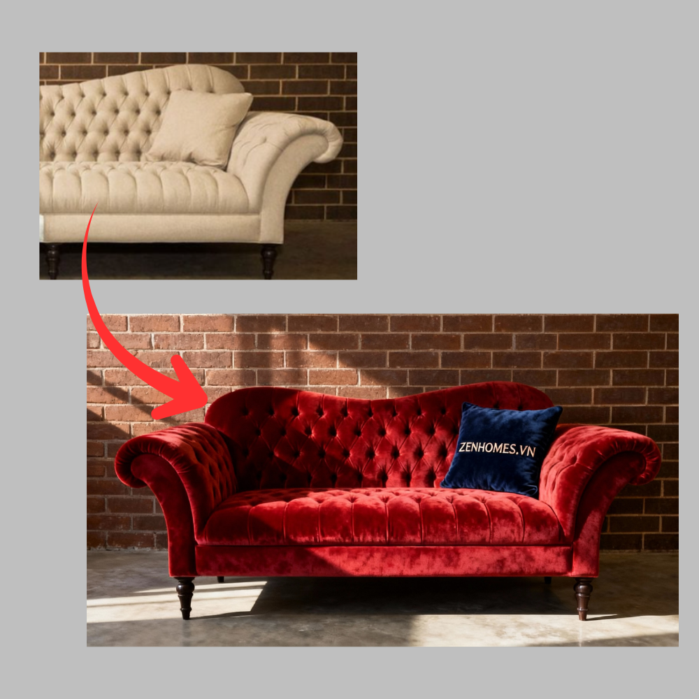 bọc lại sofa vải