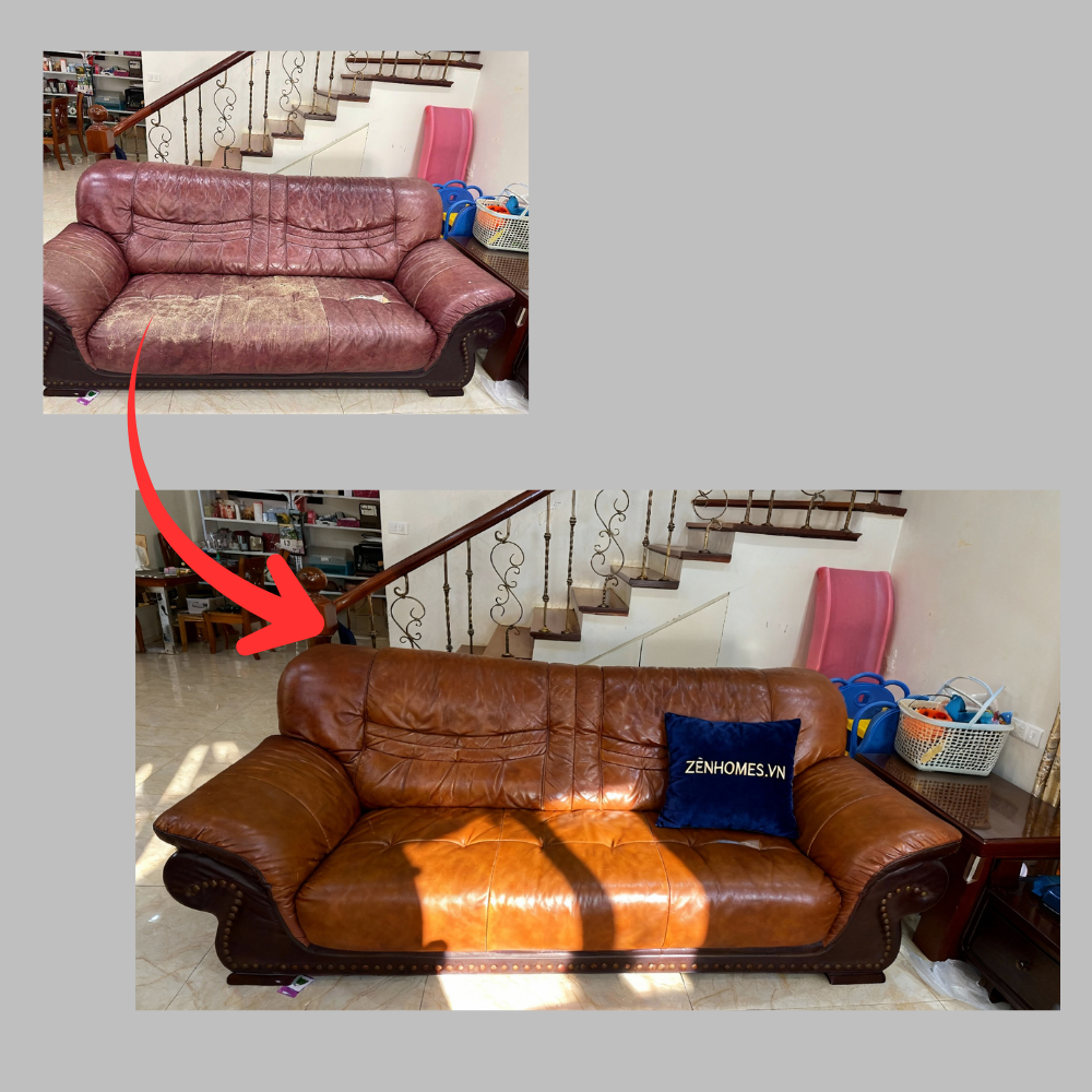 Bọc lại ghế da