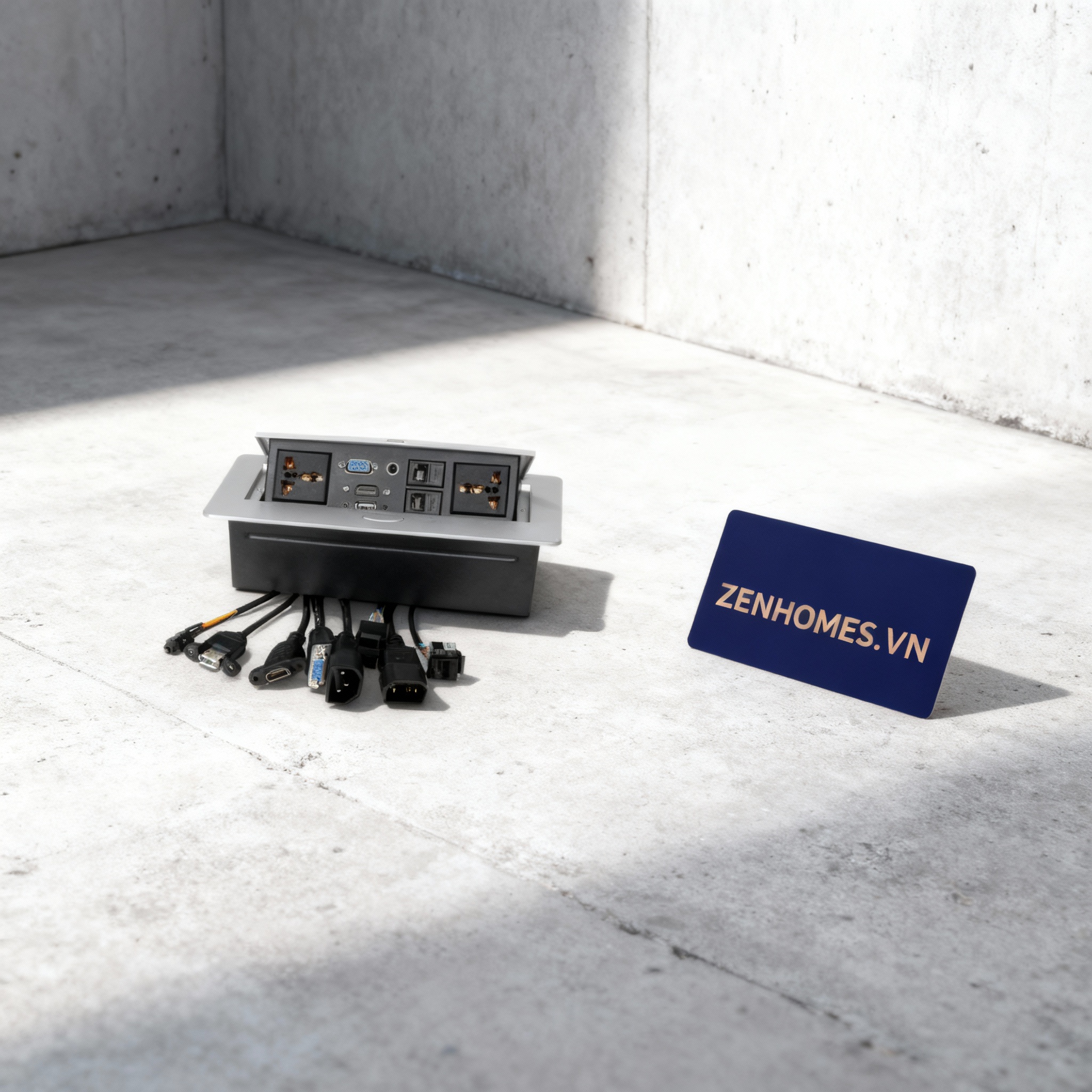 Hộp điện âm bàn