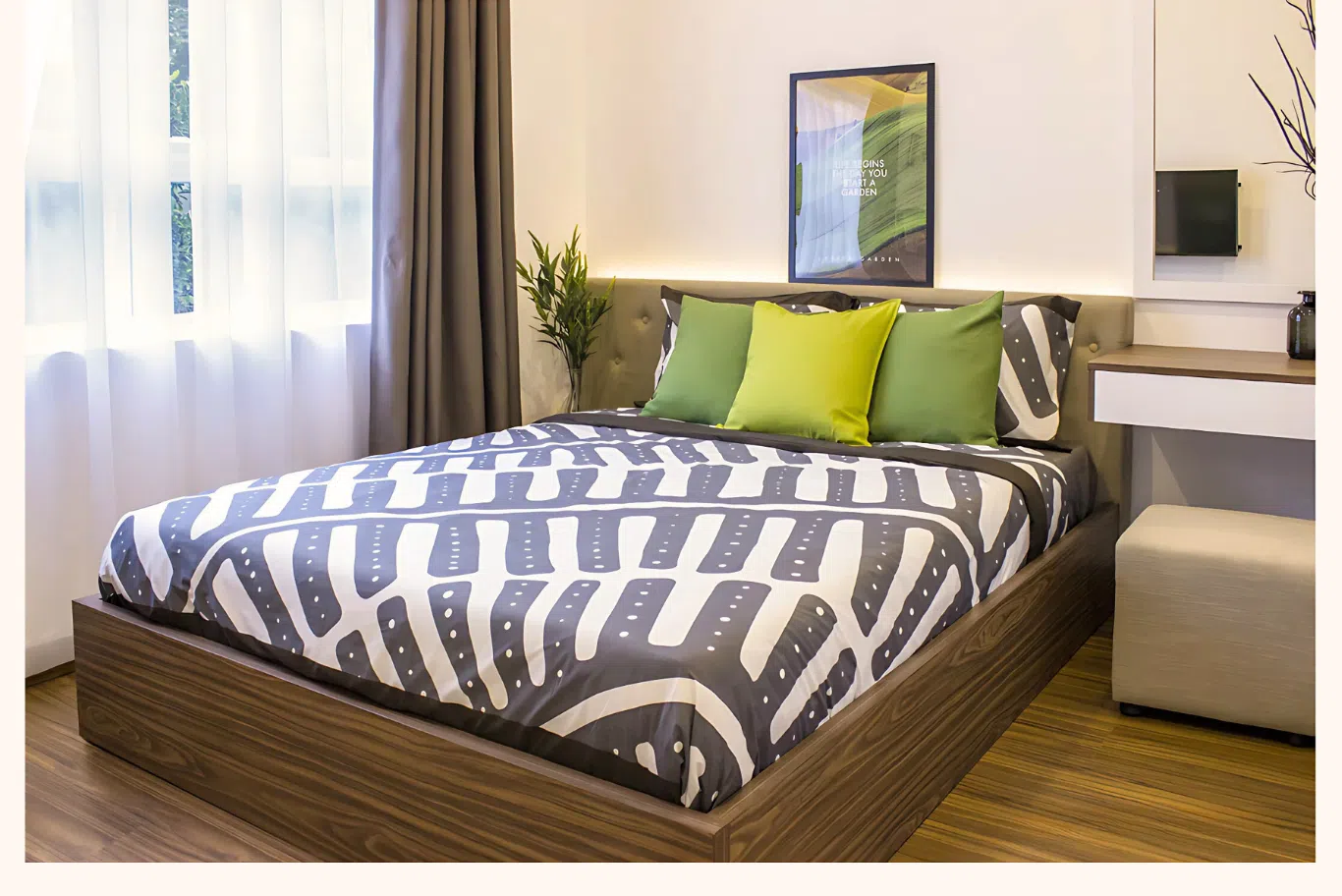 nội thất phòng ngủ căn hộ mẫu lavita garden