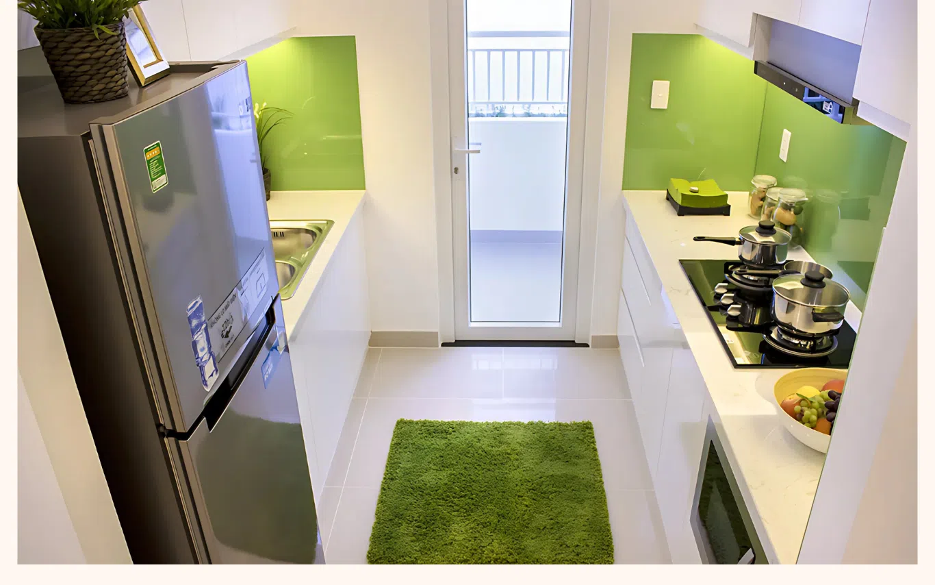 nội thất phòng bếp căn hộ mẫu lavita garden