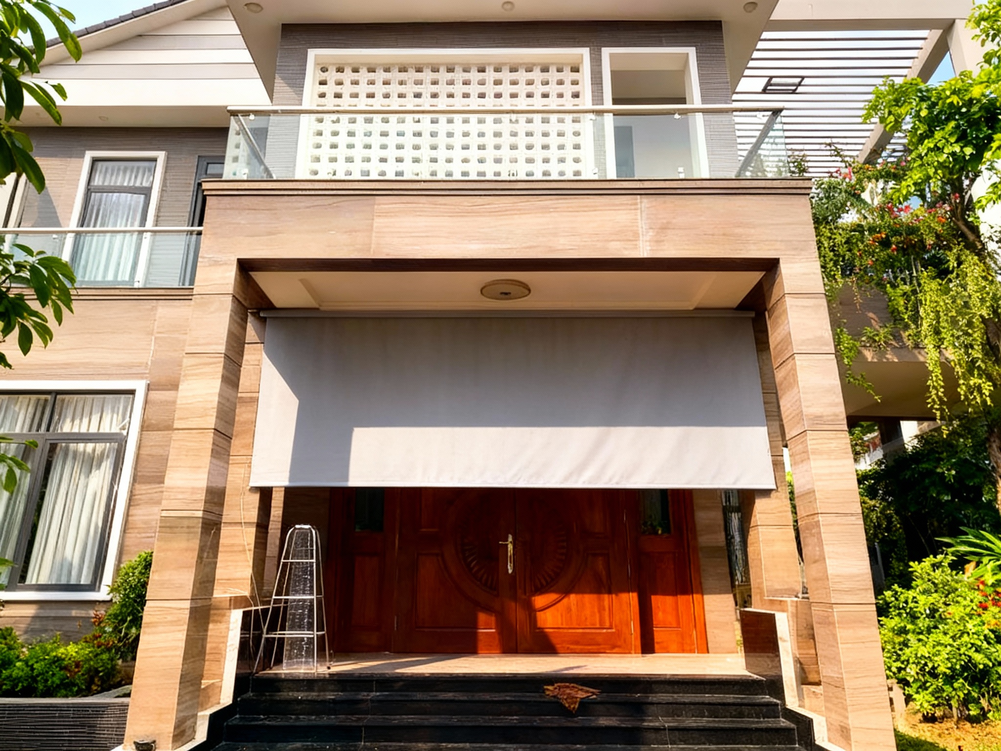 Rèm cửa tự động ngoài trời