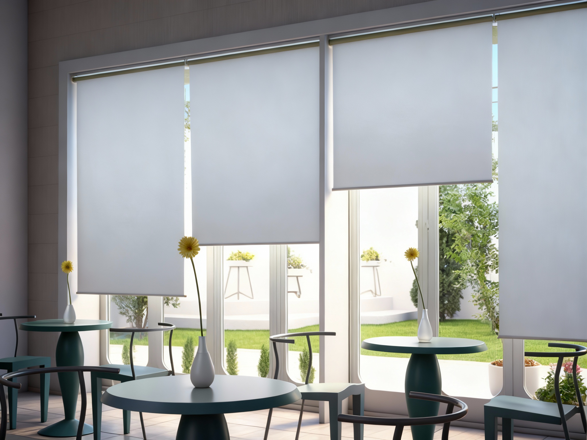 Rèm cửa tự động ngoài trời