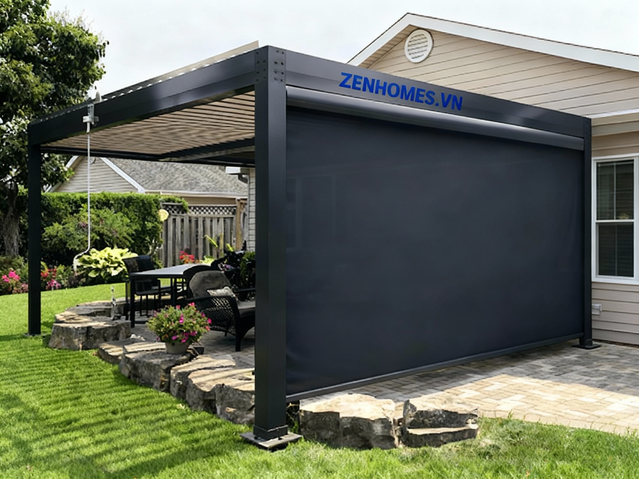 Rèm cửa tự động ngoài trời