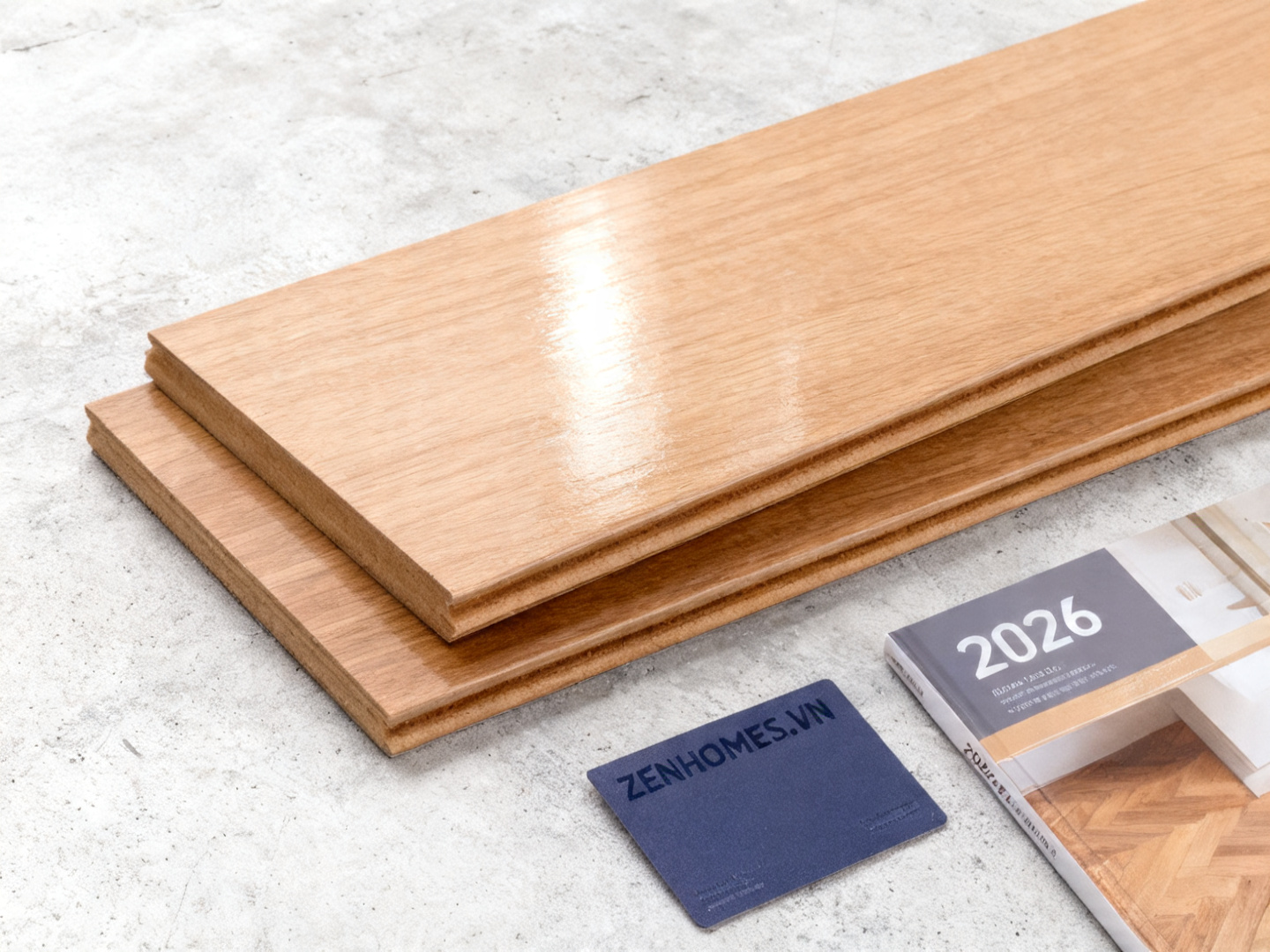 Tấm sàn gỗ cốt nâu MDF màu tự nhiên độ bền ổn định chống cong vênh