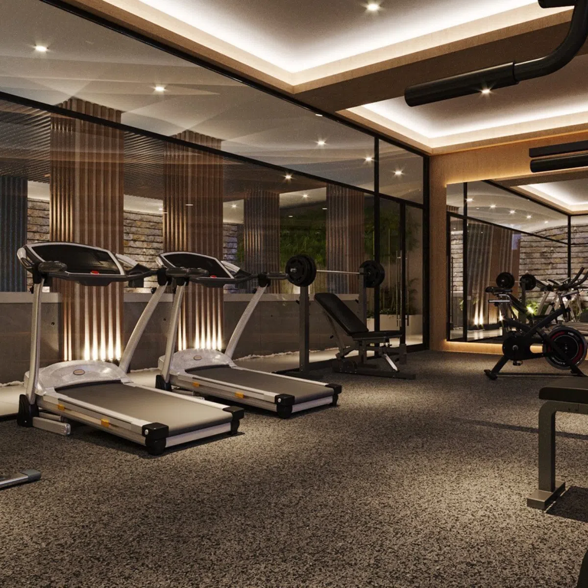 Thiết kế âm thanh, ánh sáng phòng gym phù hợp