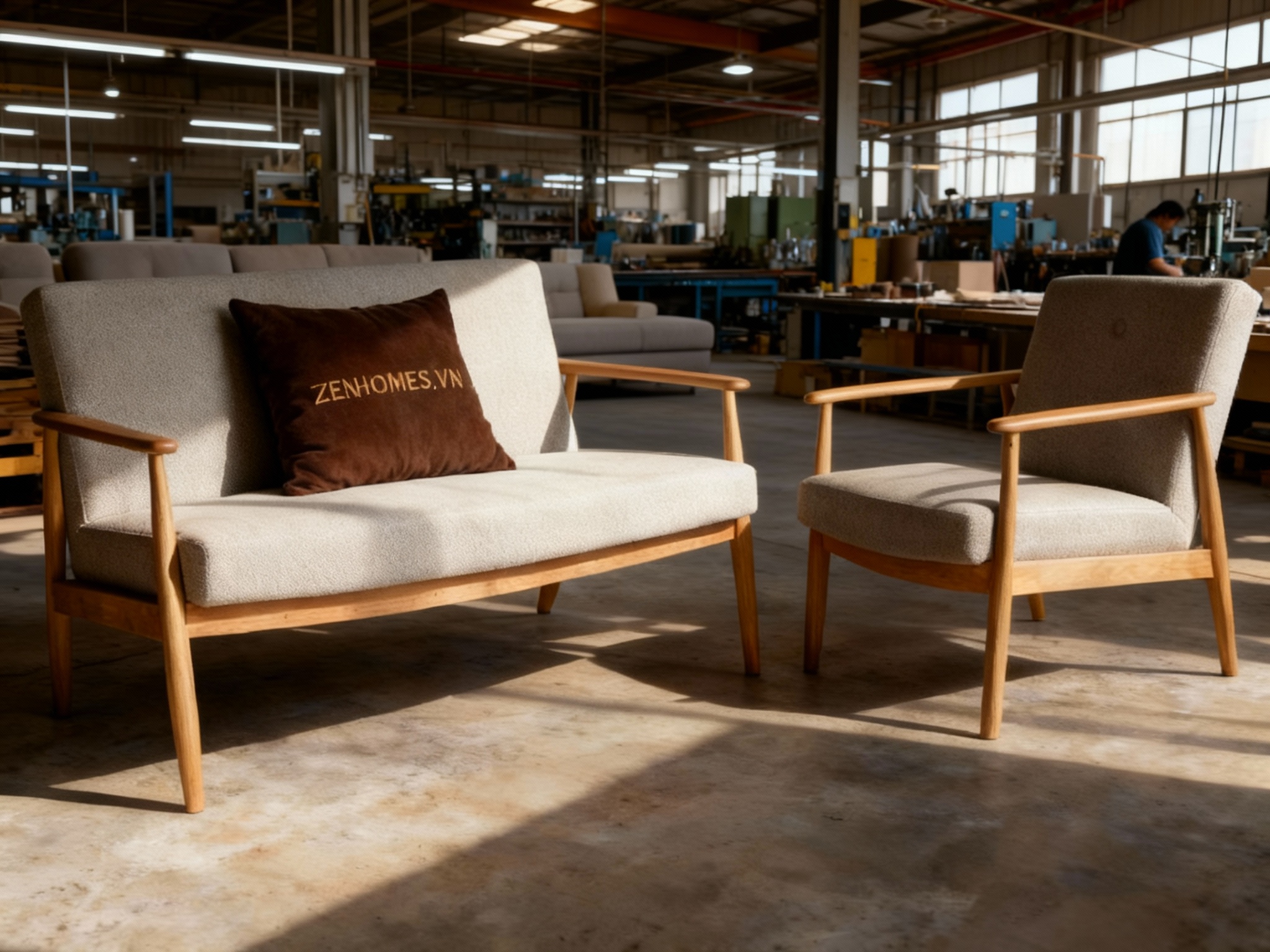 Sofa chân cao Valther - Zenhomes