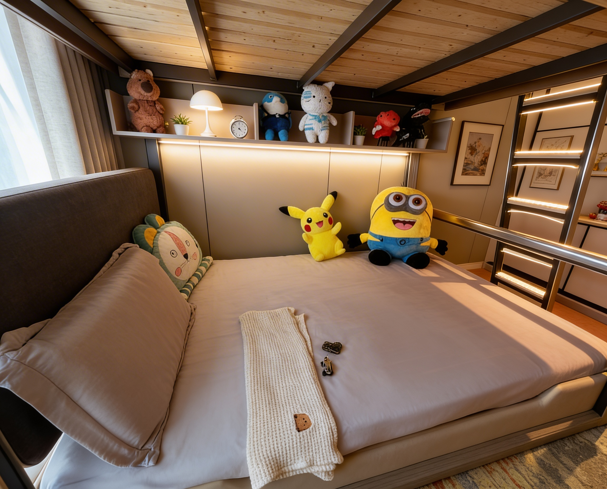 thi công thiết kế nội thất giường tầng trẻ em căn hộ The Opera Residence tối ưu không gian