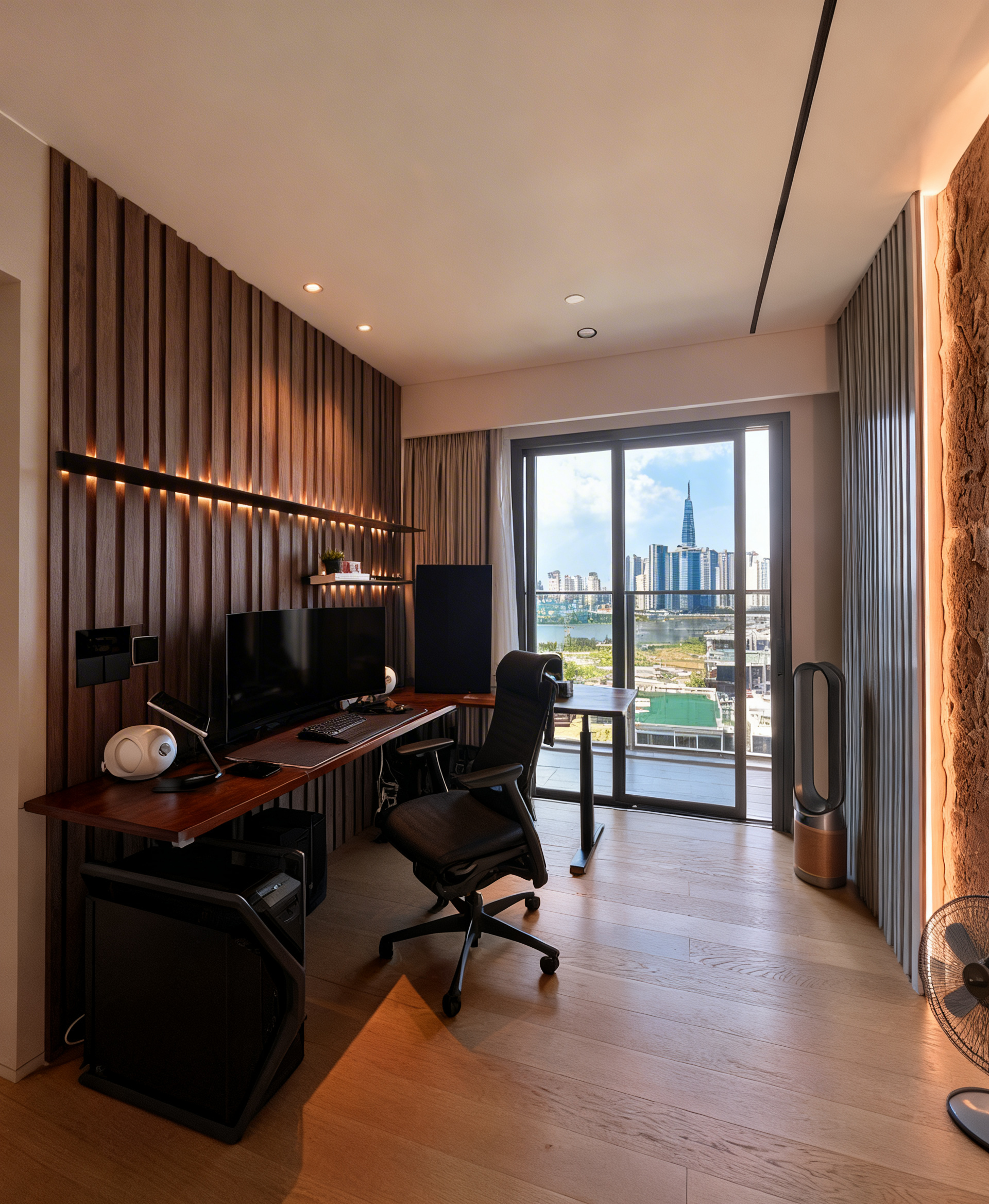 thi công thiết kế nội thất phòng làm việc căn hộ The Opera Residence hiện đại Zenhomes