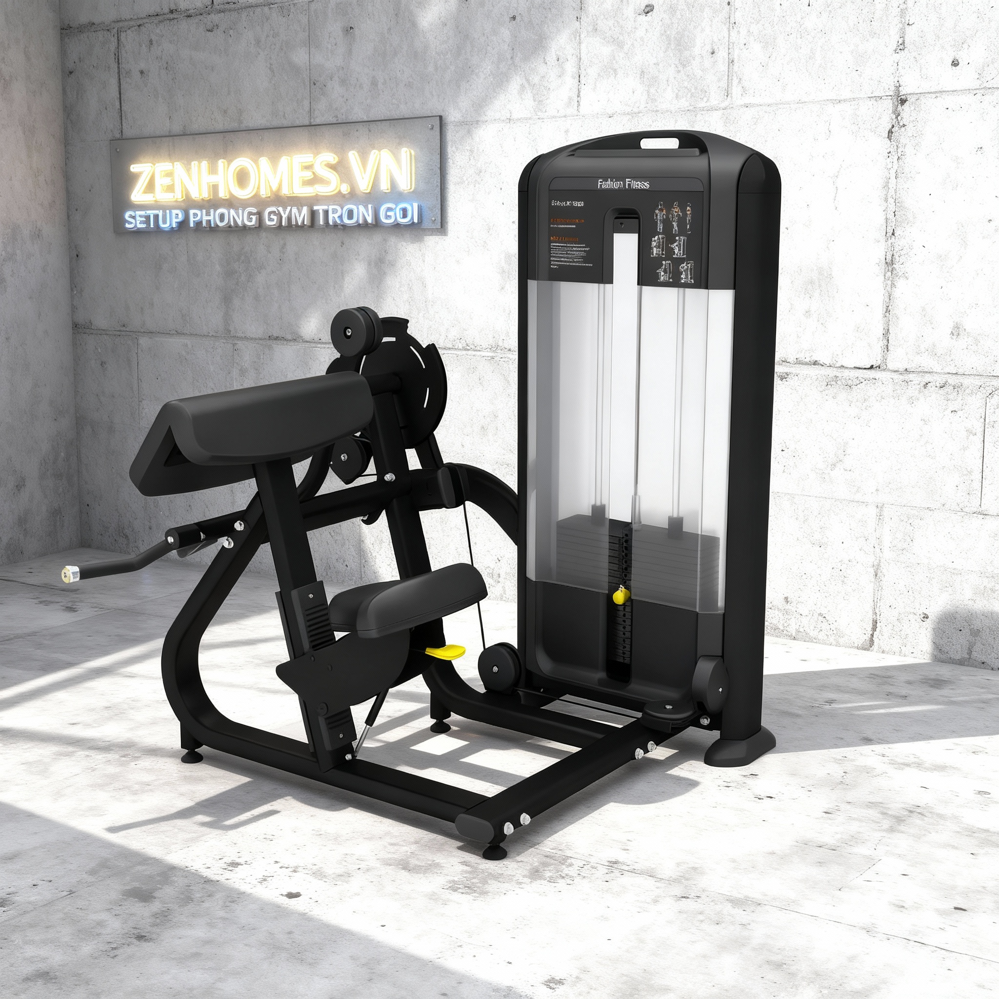 Setup phòng gym 1 tỷ-Biceps/Triceps Máy khối tập tay trước/tay Tiger SportTM-FH86B-24800