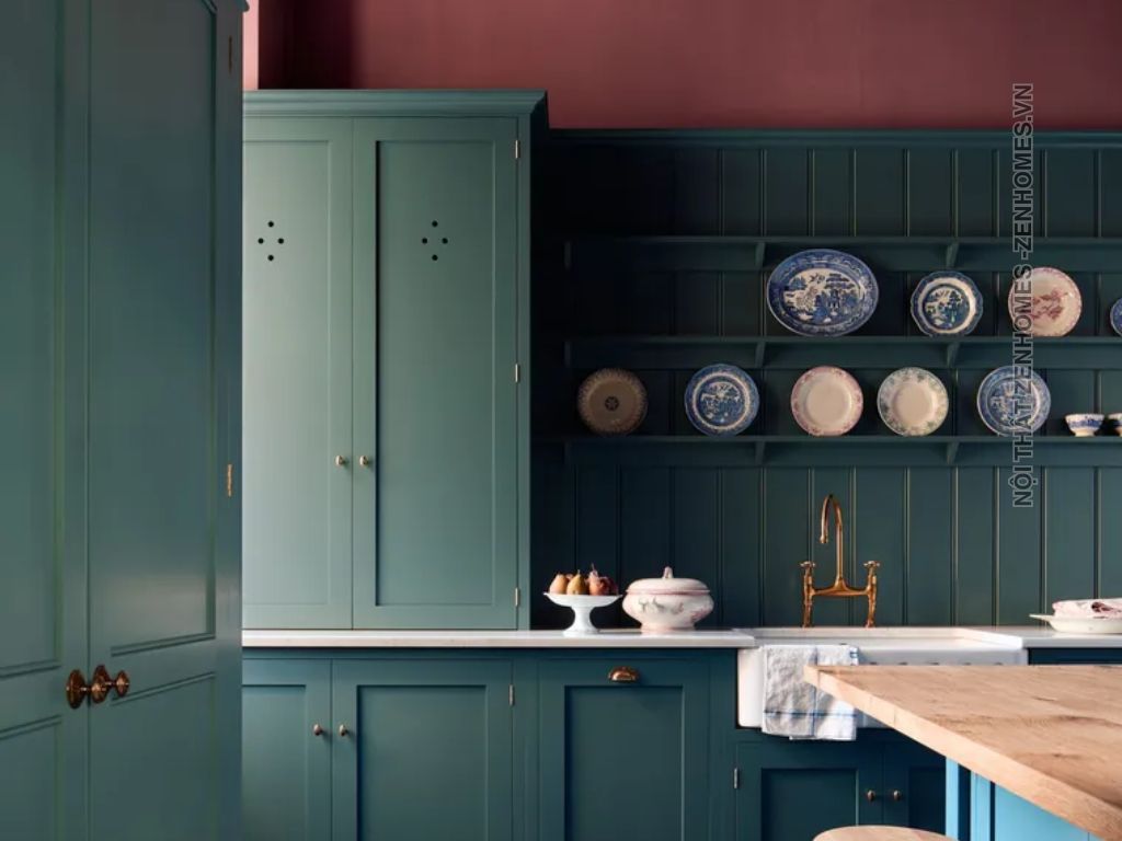 trang trí nội thất nhà bếp - họa tiết đục lỗ