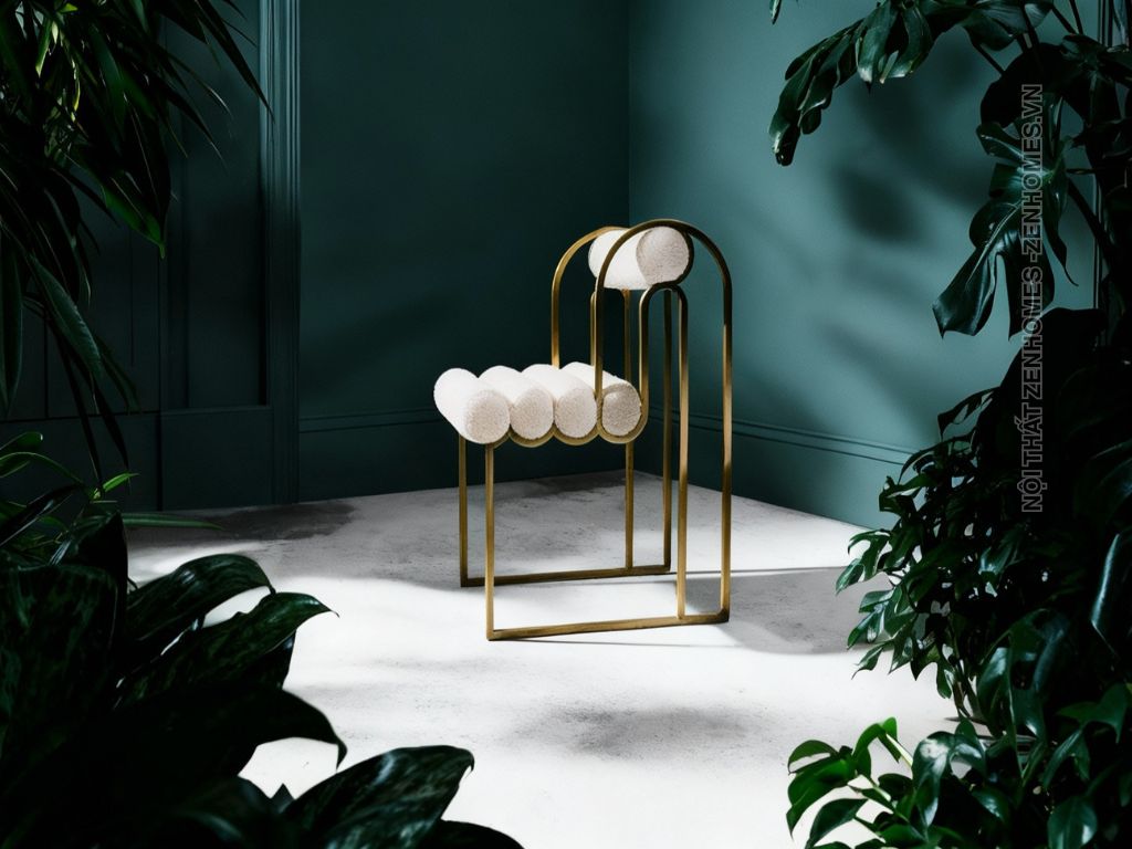 Ghế ăn chân sắt Apollo