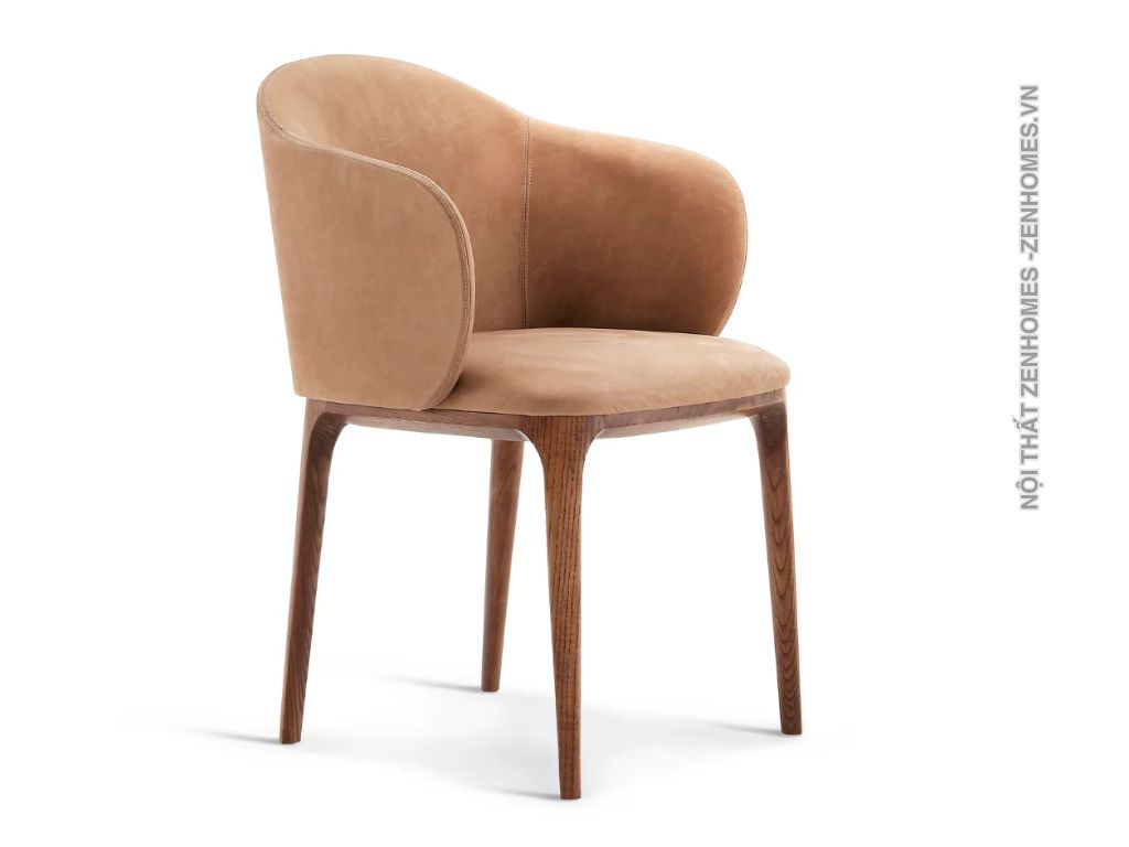 Ghế ăn cao cấp gỗ Walnut Busnelli