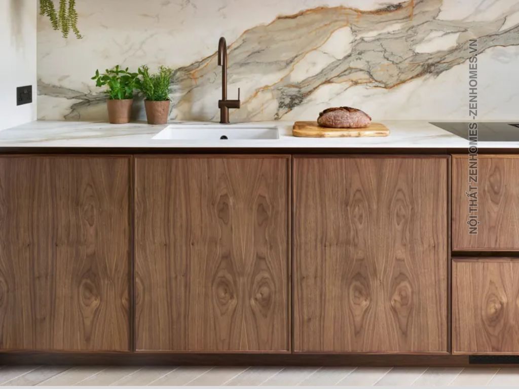 Trang trí nội thất nhà bếp - Tủ bếp Micro-Shaker