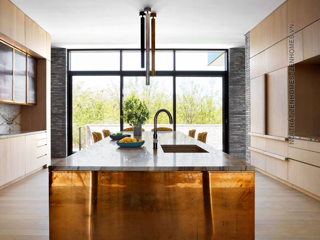 Ý tưởng thiết kế nội thất phòng bếp sang trọng