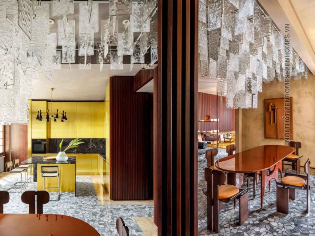 Ý tưởng thiết kế nội thất phòng bếp sang trọng