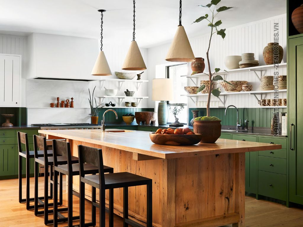 Ý tưởng thiết kế nội thất phòng bếp sang trọng