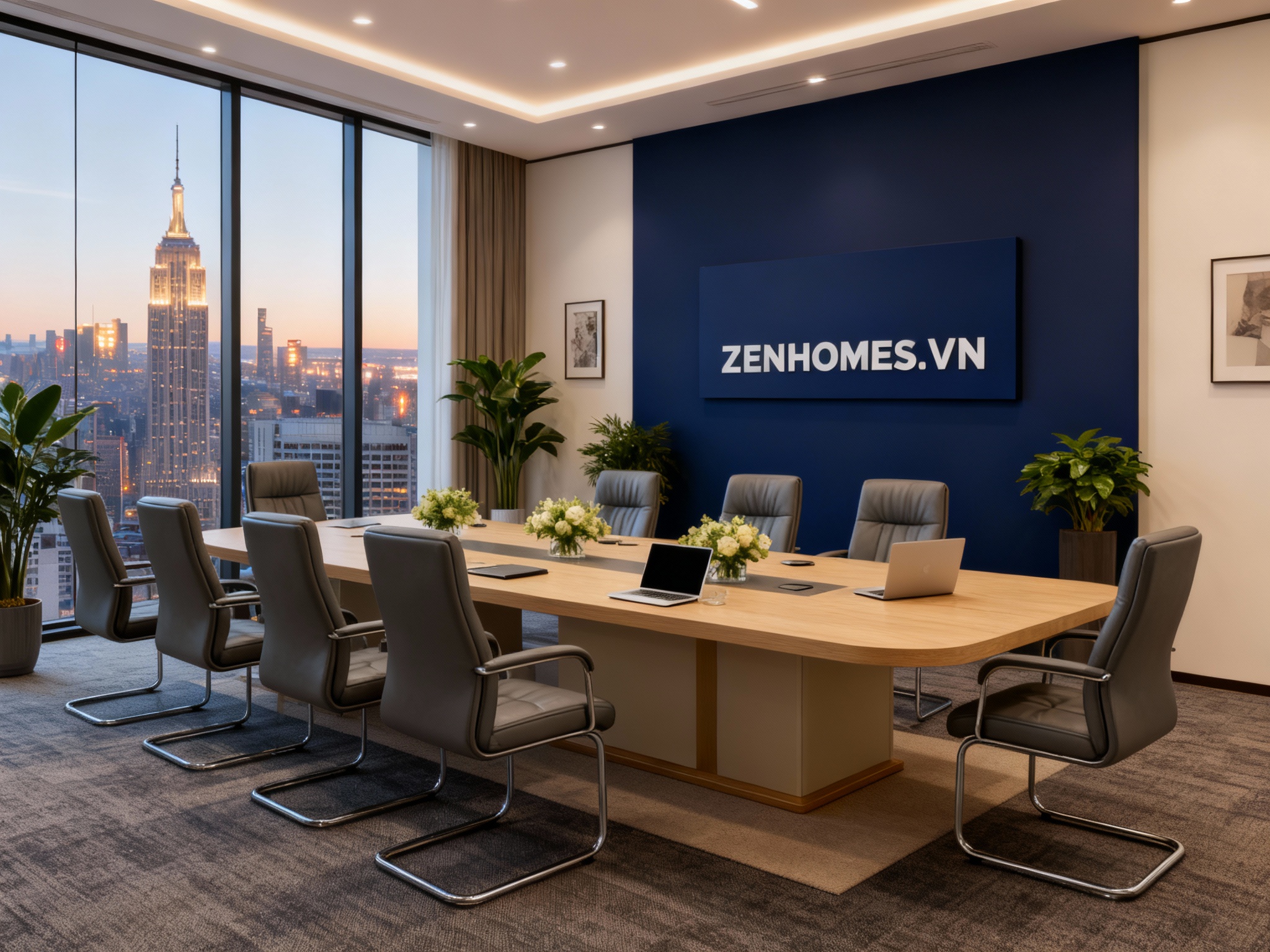 bàn họp chữ nhật