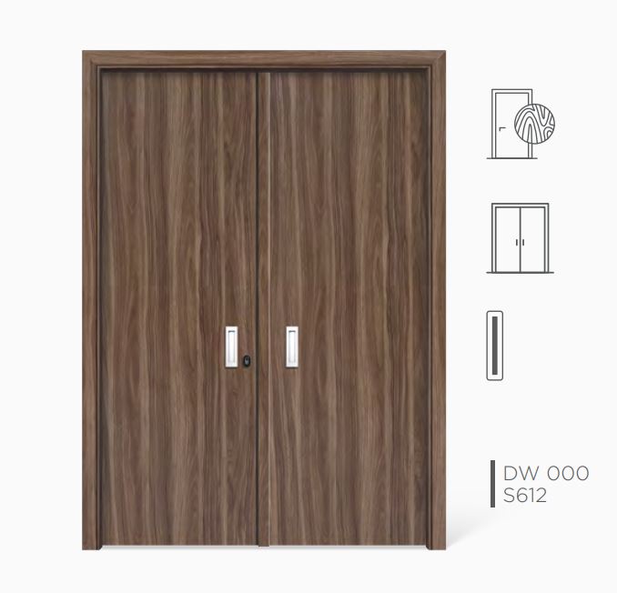 bộ cửa nhựa 2 cánh thiết kế hiện đại dùng cho phòng ngủ và cửa chính