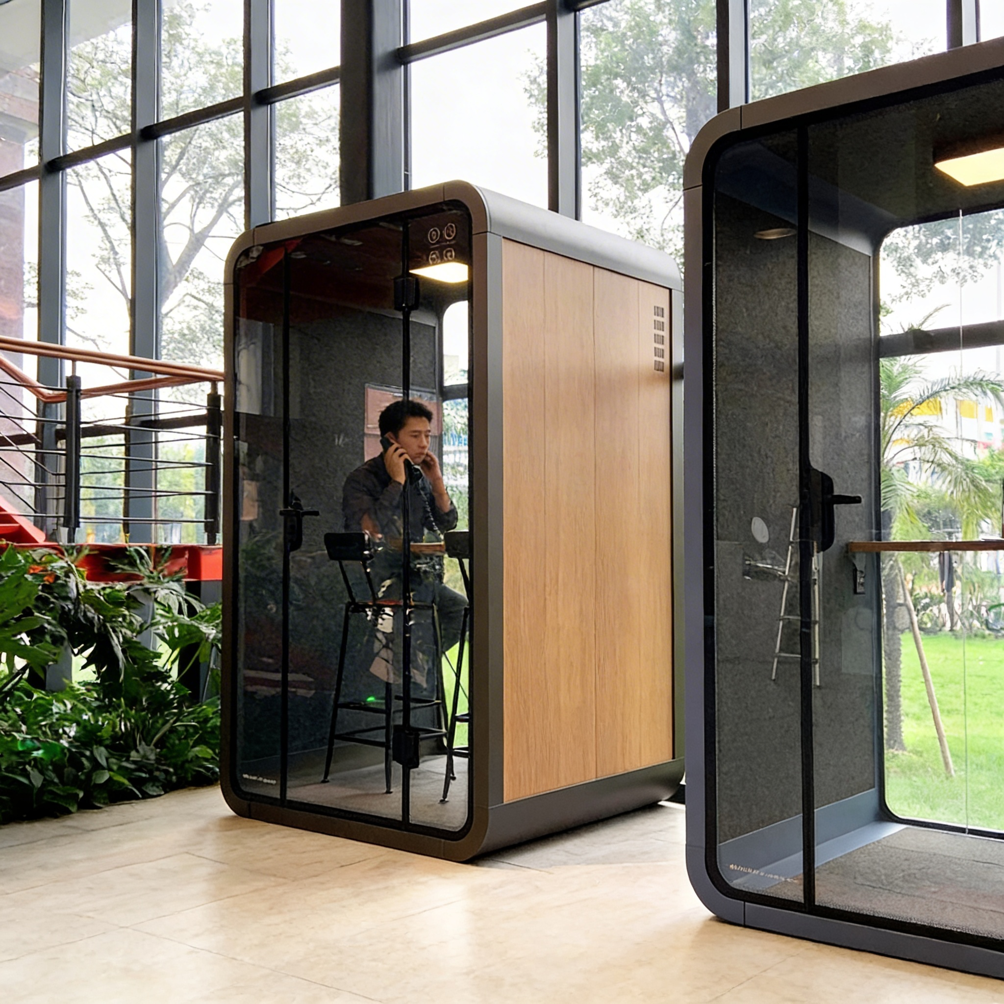 Cabin cách âm Silence Booth di động mang lại không gian làm việc riêng tư và yên tĩnh.