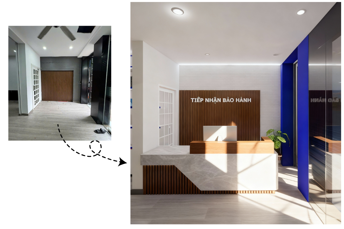 Thiết kế thi công văn phòng D2T Gò Vấp