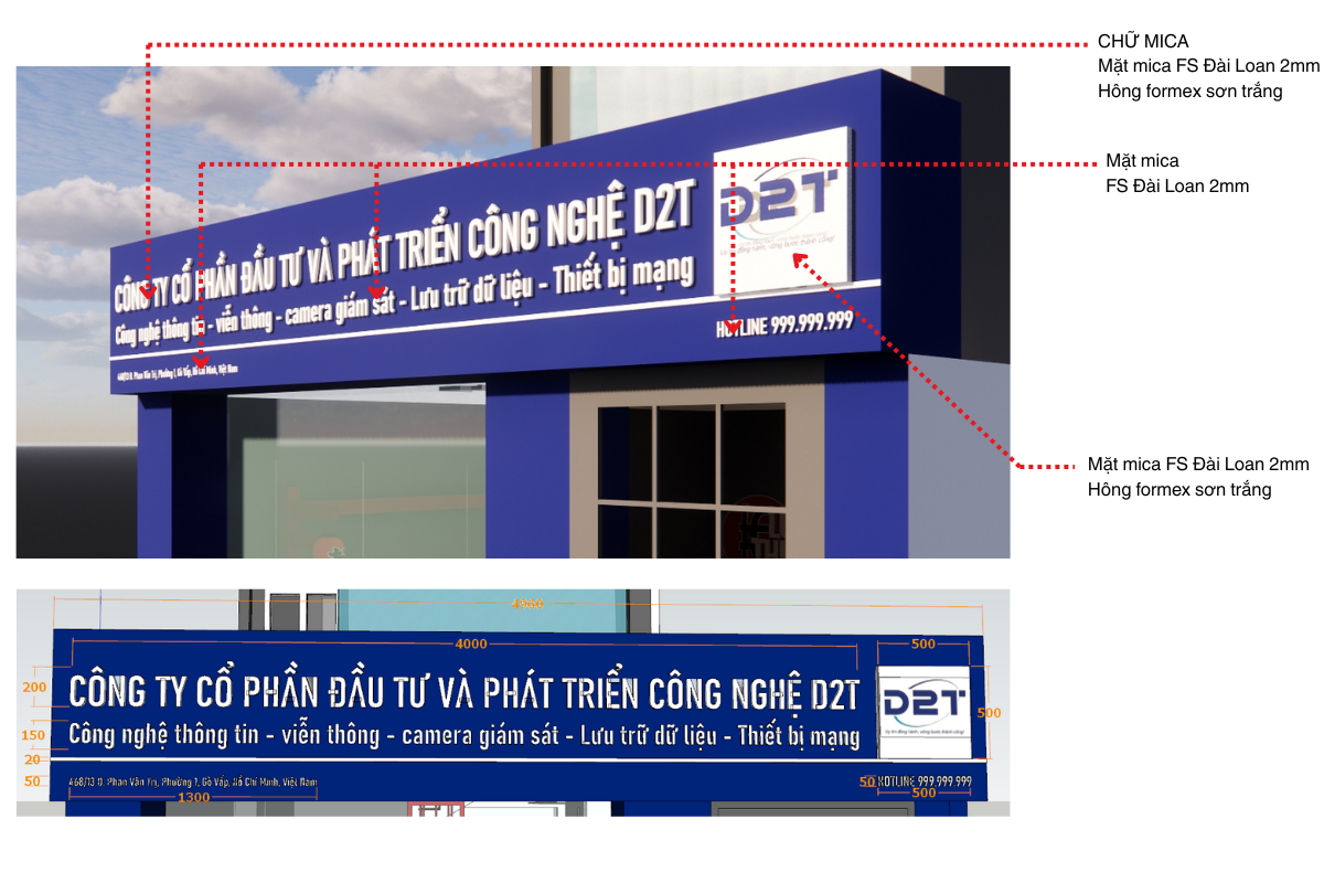 Thiết kế thi công văn phòng D2T Gò Vấp