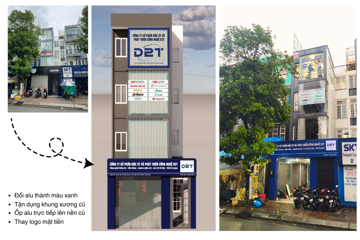 Thiết kế thi công văn phòng D2T Gò Vấp