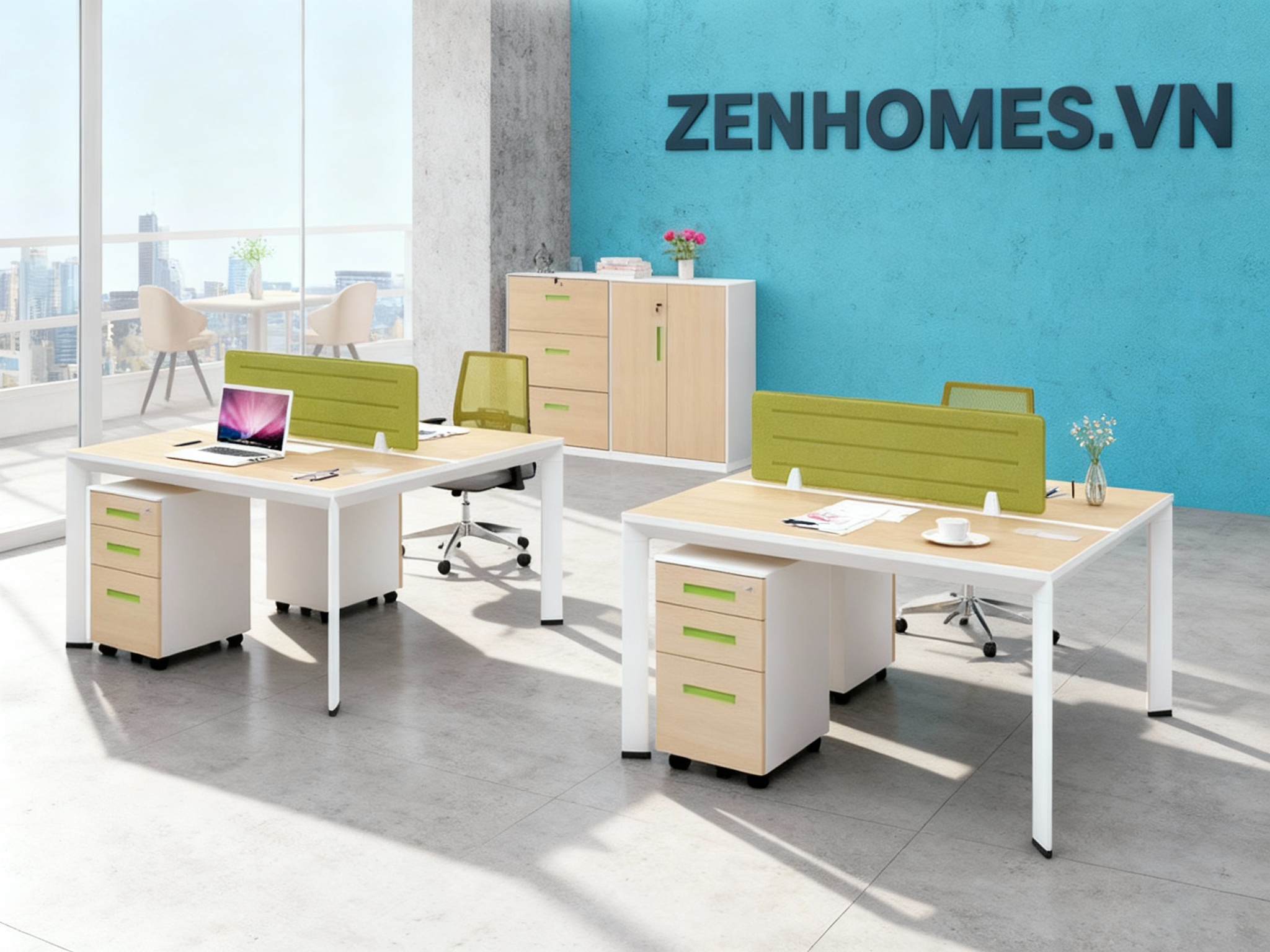 Bàn làm việc nhân viên - Zenhomes