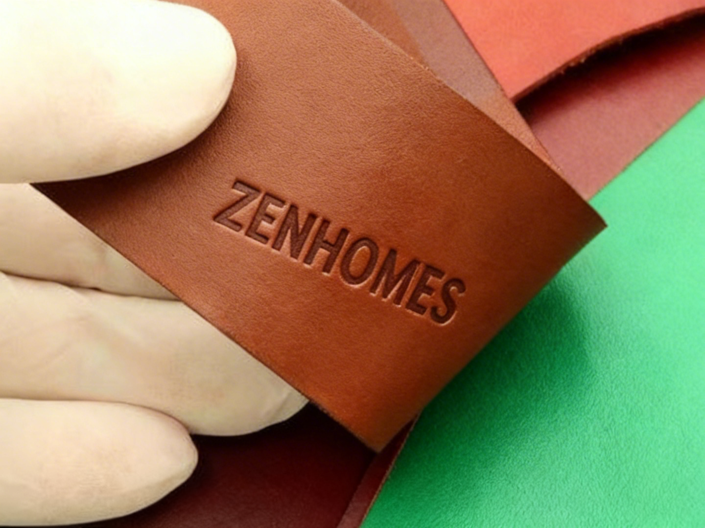 Mẫu da bò thật màu nâu gỗ dùng sản xuất sofa tại Zenhomes