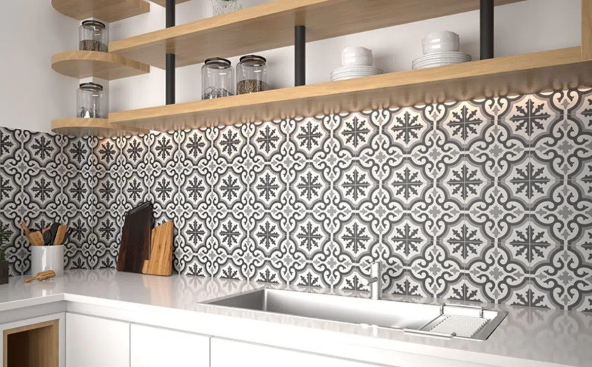 gạch bông ốp bếp