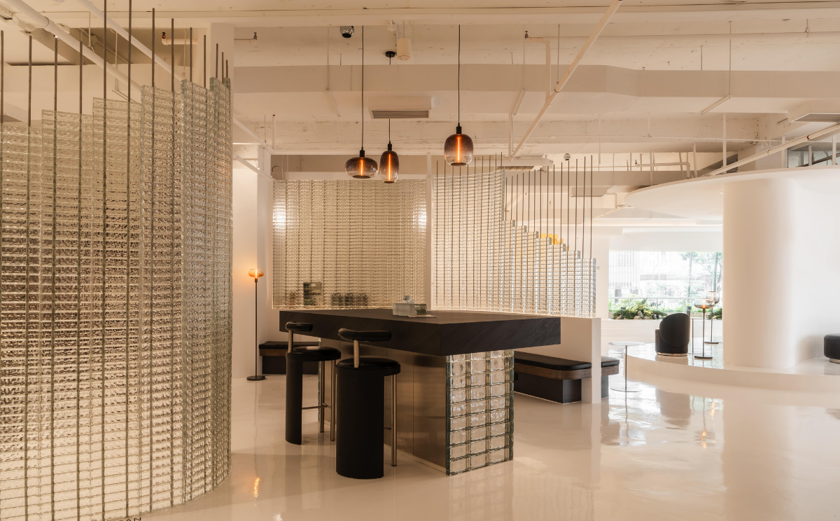 Tường gạch kính lấy sáng