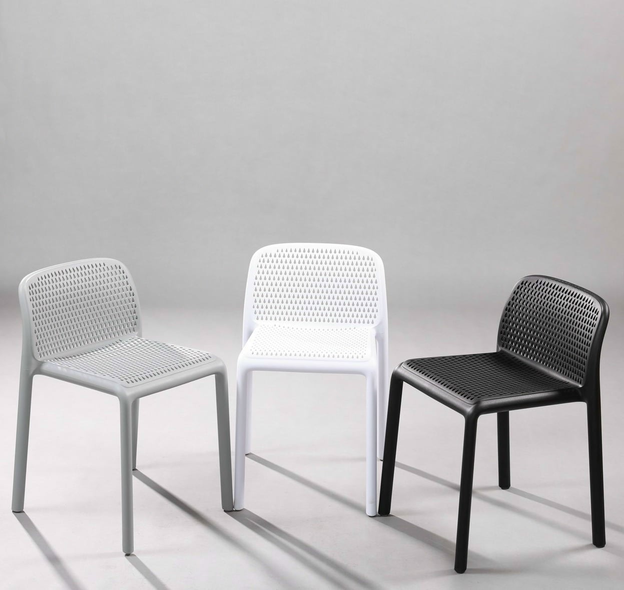 ghế coffee nhựa PP mã 3029A lưng đan nhỏ thiết kế gọn dùng cho quán cafe