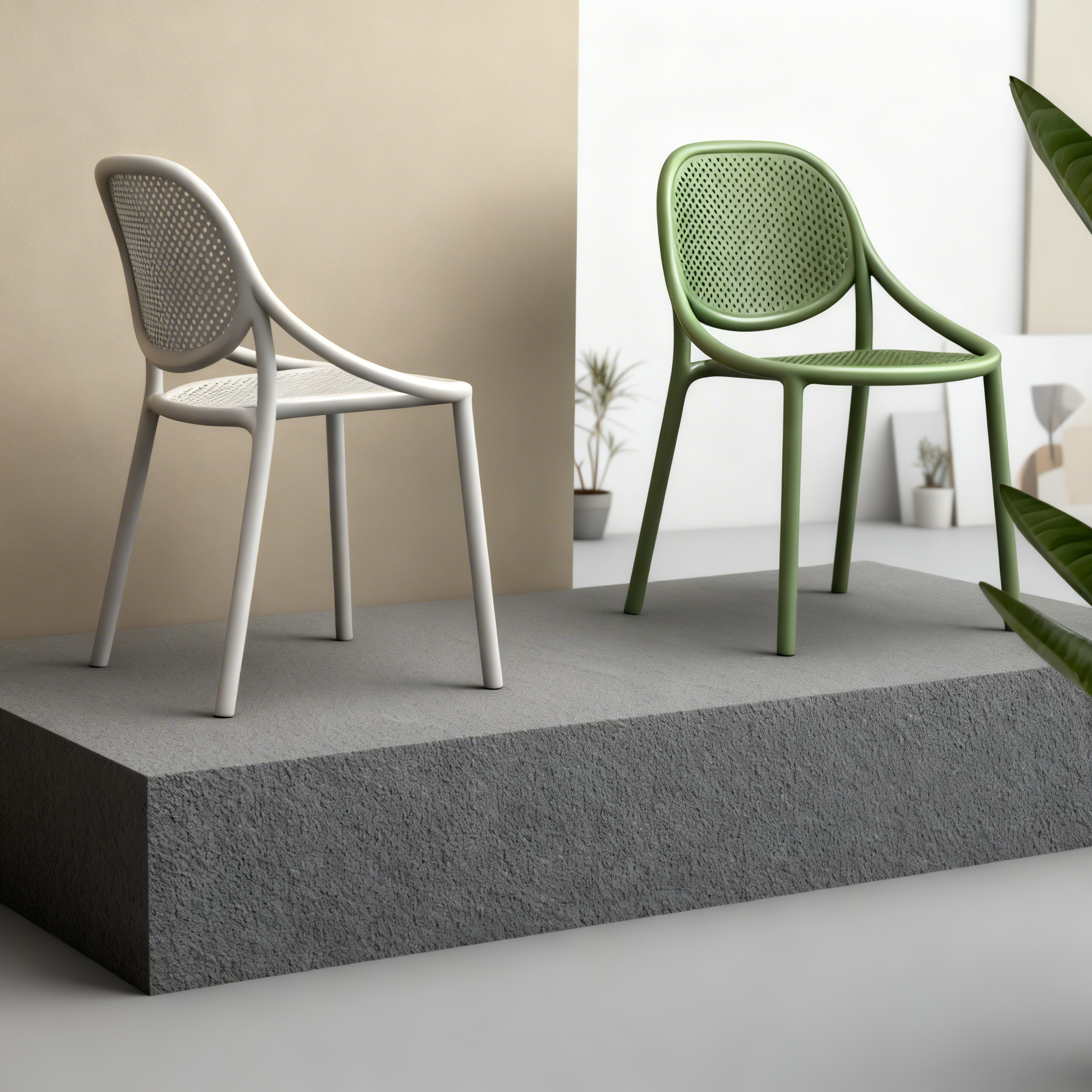 ghế coffee nhựa PP nhiều màu thiết kế hiện đại dùng cho quán cafe