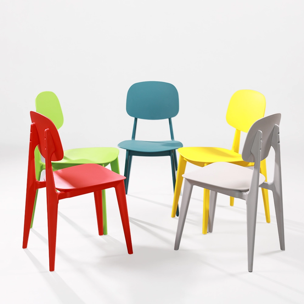 ghế coffee nhựa PP mã 3043 thiết kế bo tròn hiện đại dùng cho quán cafe