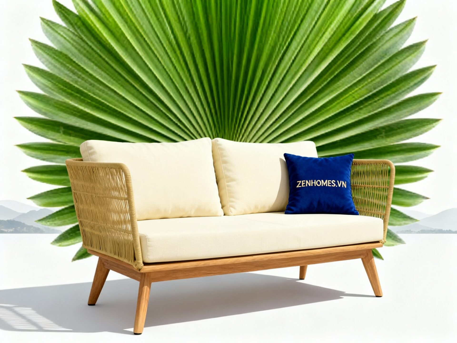 ghế nhựa sofa ngoài trời palm