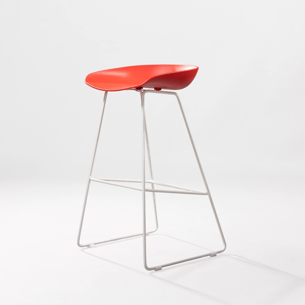 ghế quầy bar hiện đại mã 3021 mặt nhựa chân sắt dùng cho quán bar