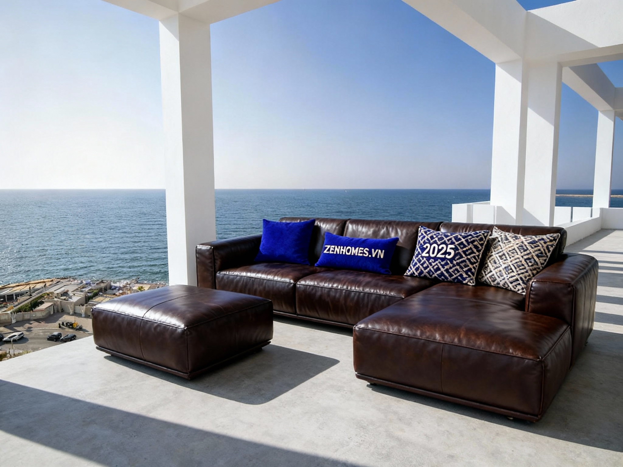 Ghế sofa da bò Marechiaro