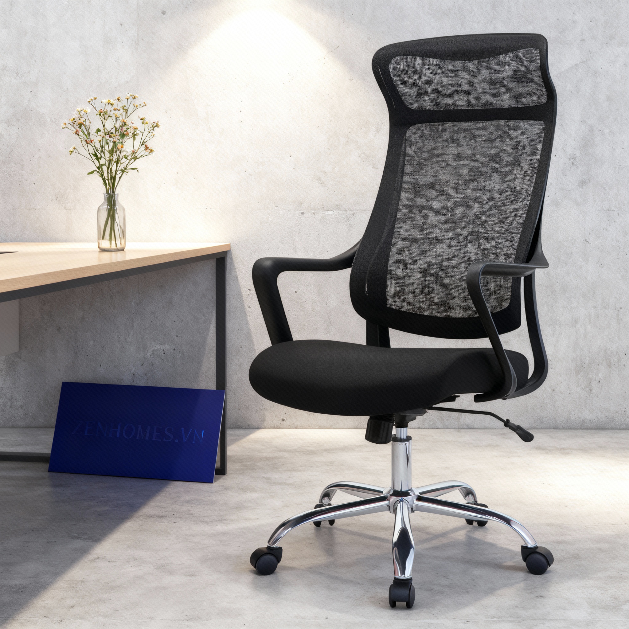 ghế xoay lưới gl113m ( ghế ngã vừa)