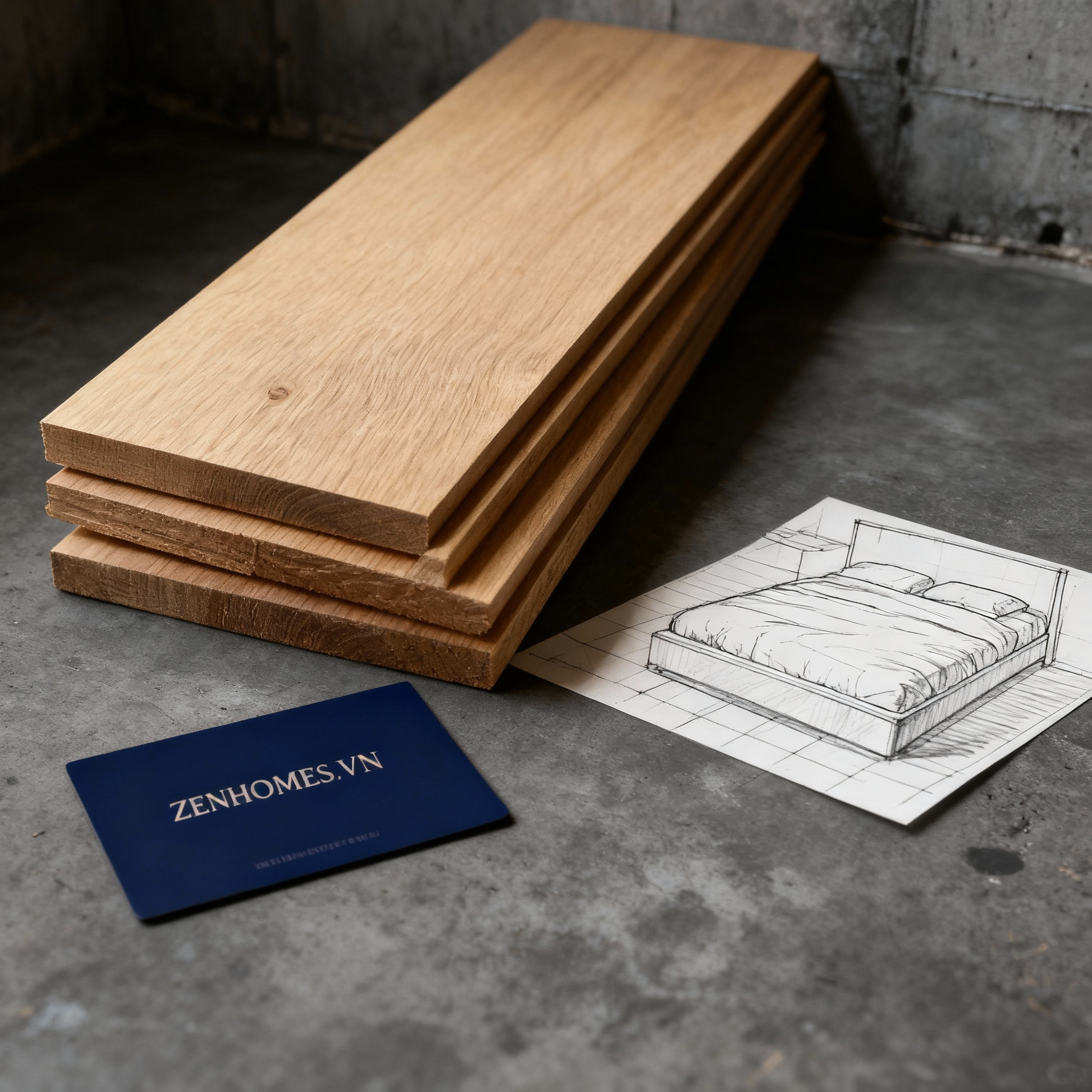 giường bệt gỗ tự nhiên