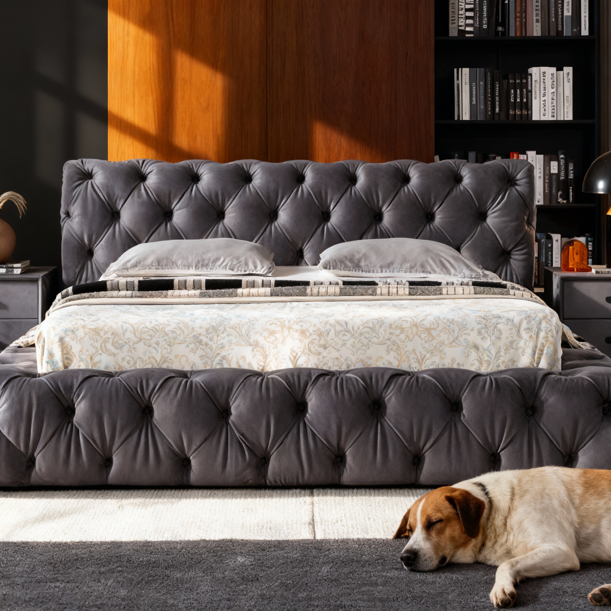 Giường bọc nệm - Zenhomes