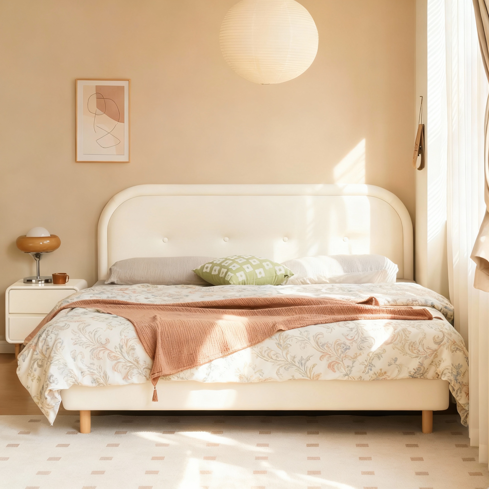 Giường bọc nệm - Zenhomes